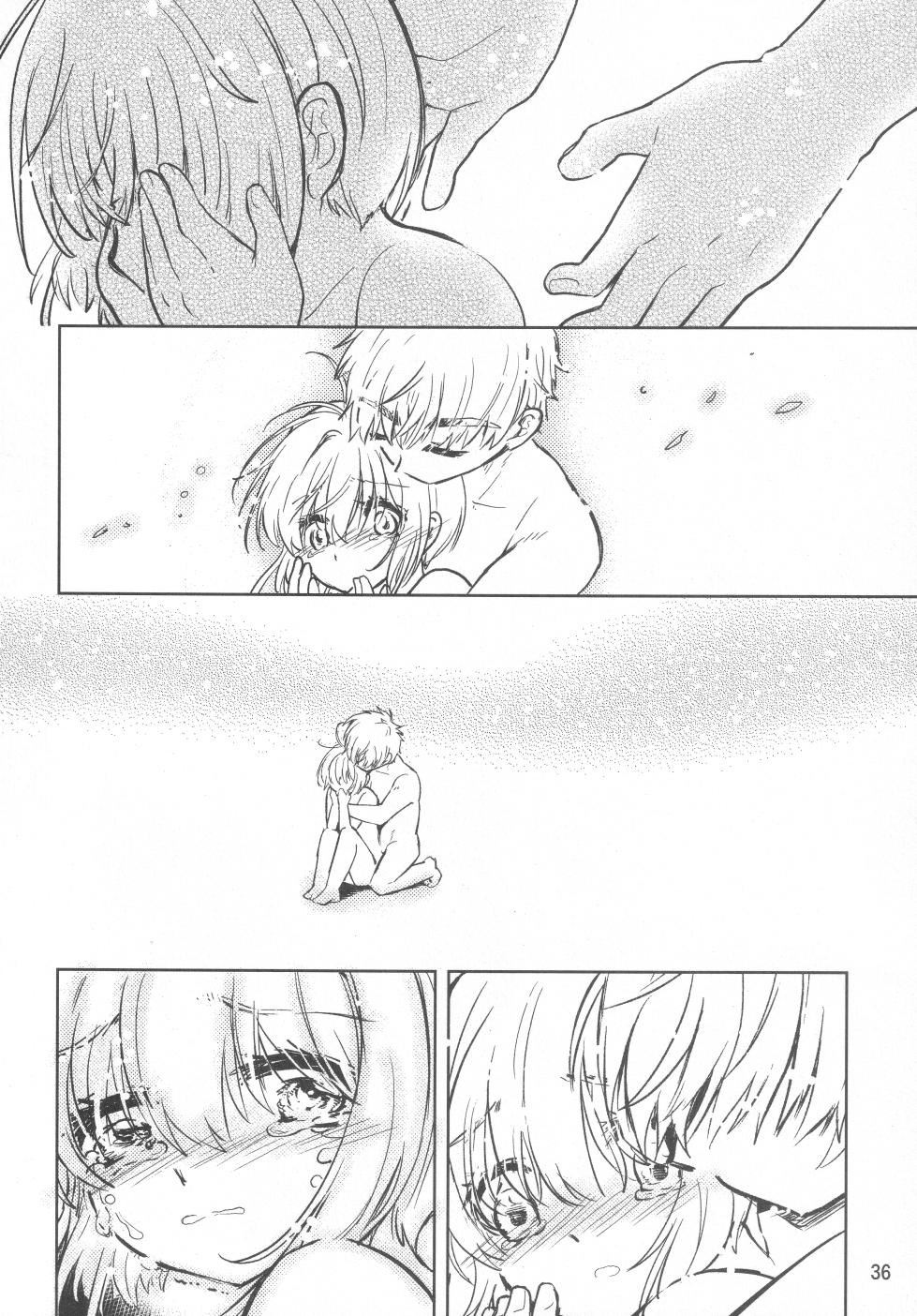 (SUPER COMIC CITY GYU!! 2021) [Damaru. (Yumako, Kaede Sago, Hachimitsu Yuu)] Suki na Hito to OO Shitai Okawari Comicaliza (Cardcaptor Sakura)[Chinese] - Page 35