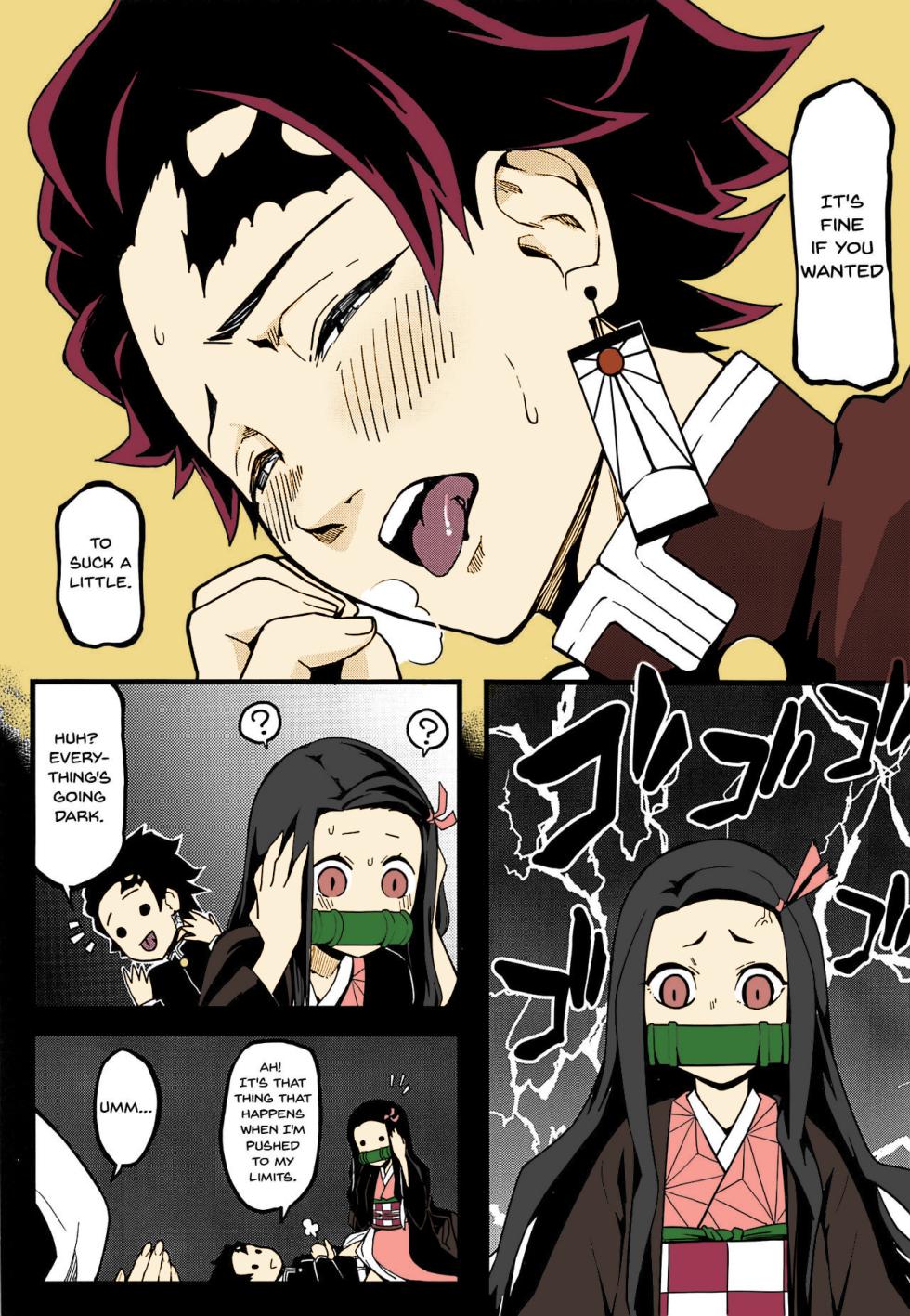 (C97) [San Se Fang (NekoWeapons)] Oniimo no Nin | Demon Sister's Pregnancy (Kimetsu no Yaiba) [English] {Doujins.com} [Colorized] - Page 7