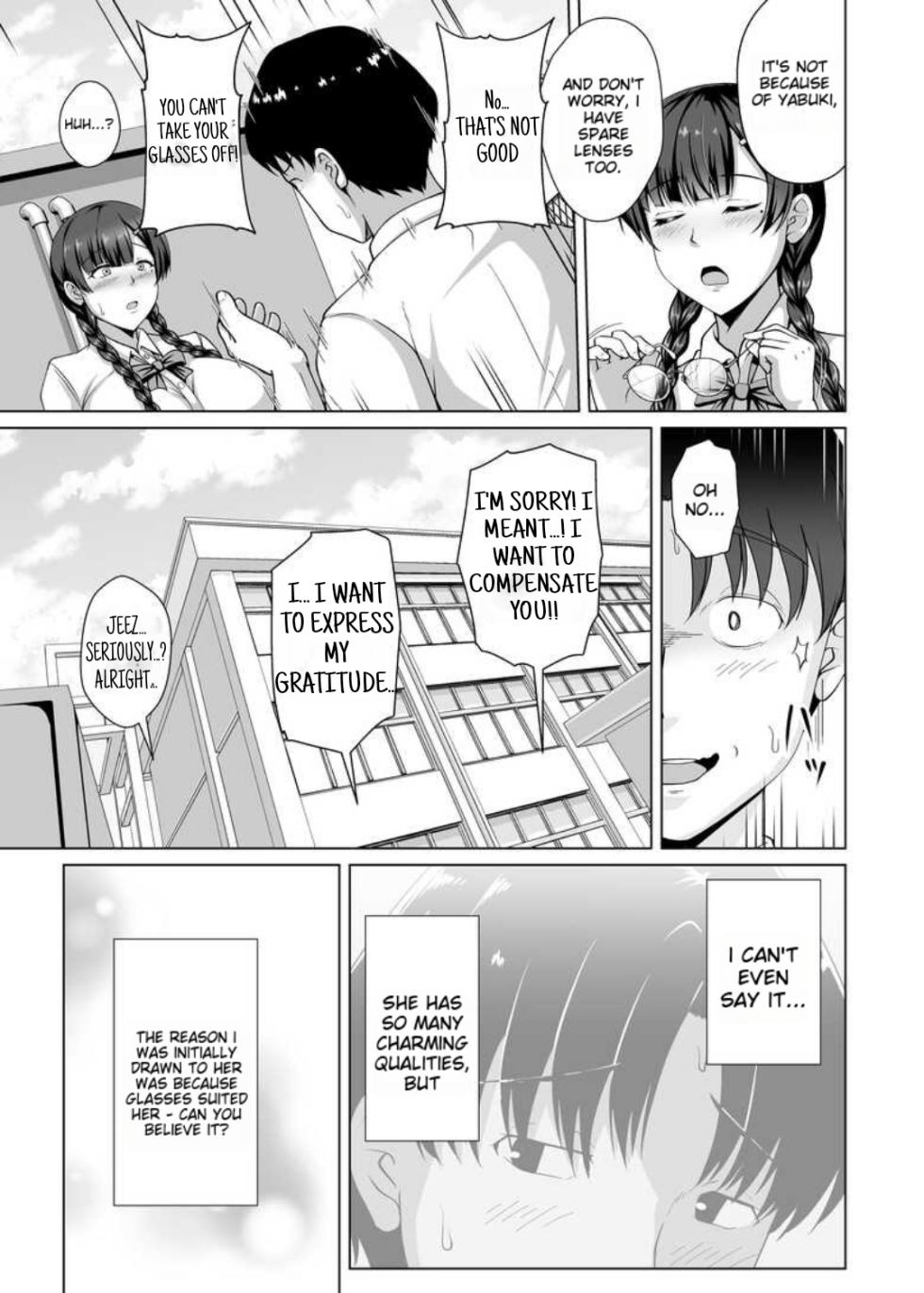 [Taishou Romanesque (Toono Suika)] Why she took off her glasses ~The Unrequited Love of the Class President with Huge Tits who allowed herself to be Manipulated by her Boyfriend~ [NekoCreme] [Digital] - Page 9