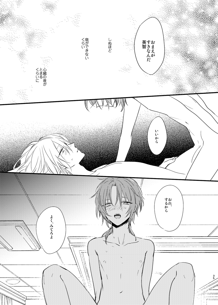 [MOONY (Amemori Gigi)] Utsukushii Namae (Ensemble Stars!) [Digital] - Page 33