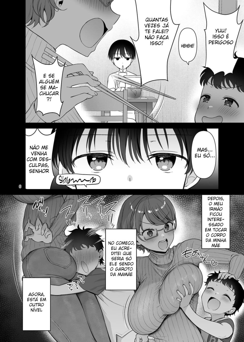 [Akapenguin (Asahina Hikage)] Boku no Mama wa Otouto no Mae de dake Dosukebe ni Naru | Minha Mãe Só Vira uma Vadia Pro Meu Irmãozinho [Portuguese] [Digital] - Page 6