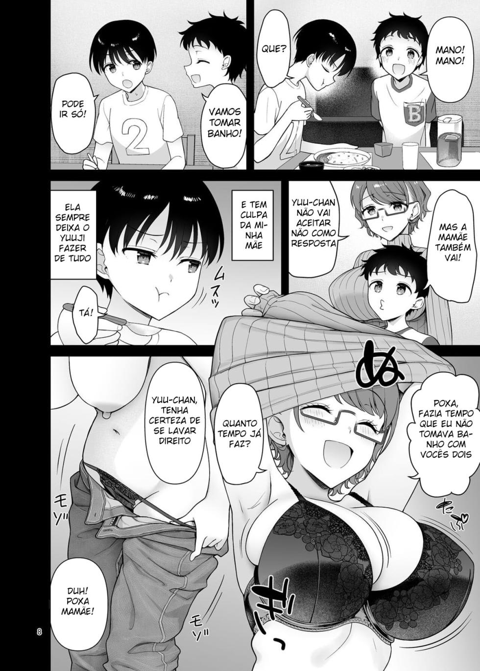 [Akapenguin (Asahina Hikage)] Boku no Mama wa Otouto no Mae de dake Dosukebe ni Naru | Minha Mãe Só Vira uma Vadia Pro Meu Irmãozinho [Portuguese] [Digital] - Page 8