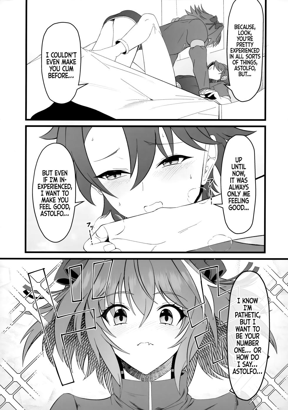 (C100) [Strange hatching (Syakkou)] Kimi no Ichiban ni Naritakute - I Wanted To Be Your Number One (Fate/Grand Order) [Danke fürs Lesen x Tabunne Scans] [English] - Page 8