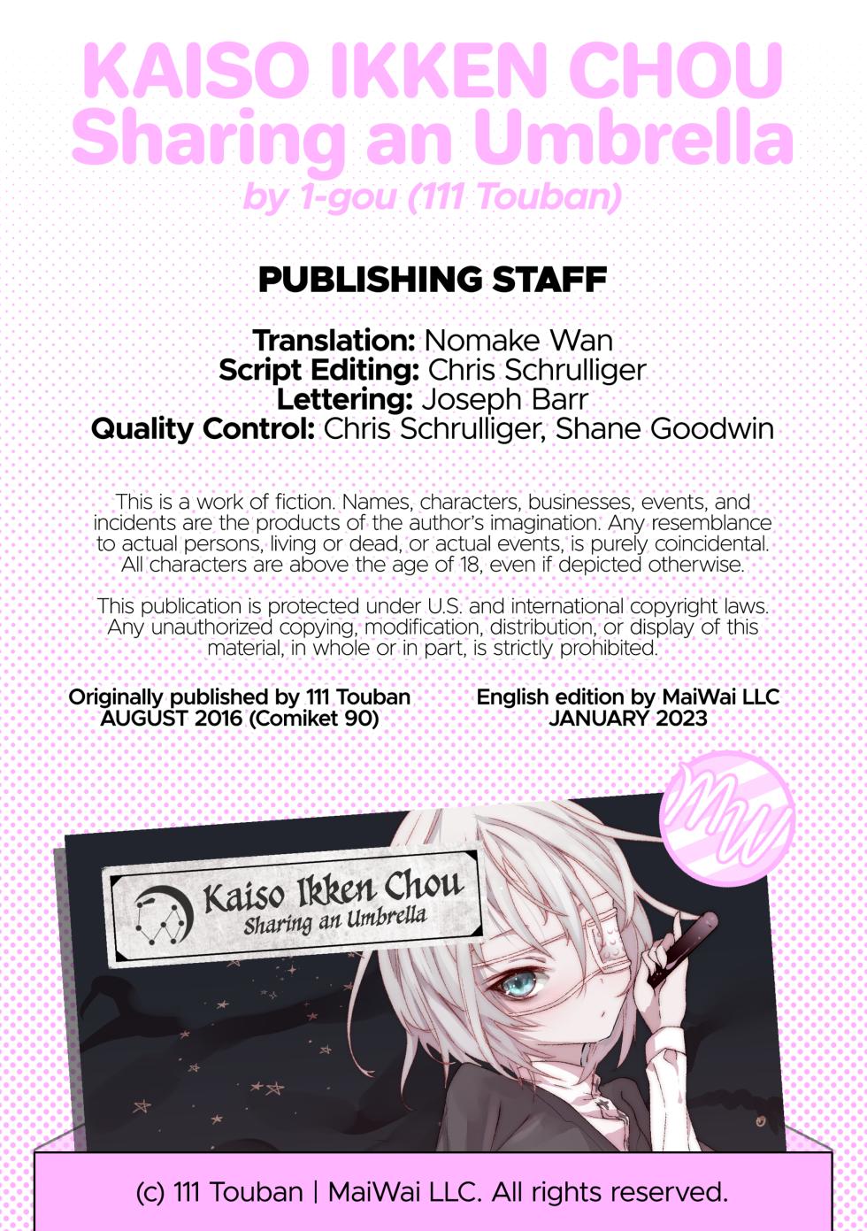 [[111 Touban (1-Gou)] Kaiso Ikken Chou - Sharing an Umbrella [Eng] - Page 24