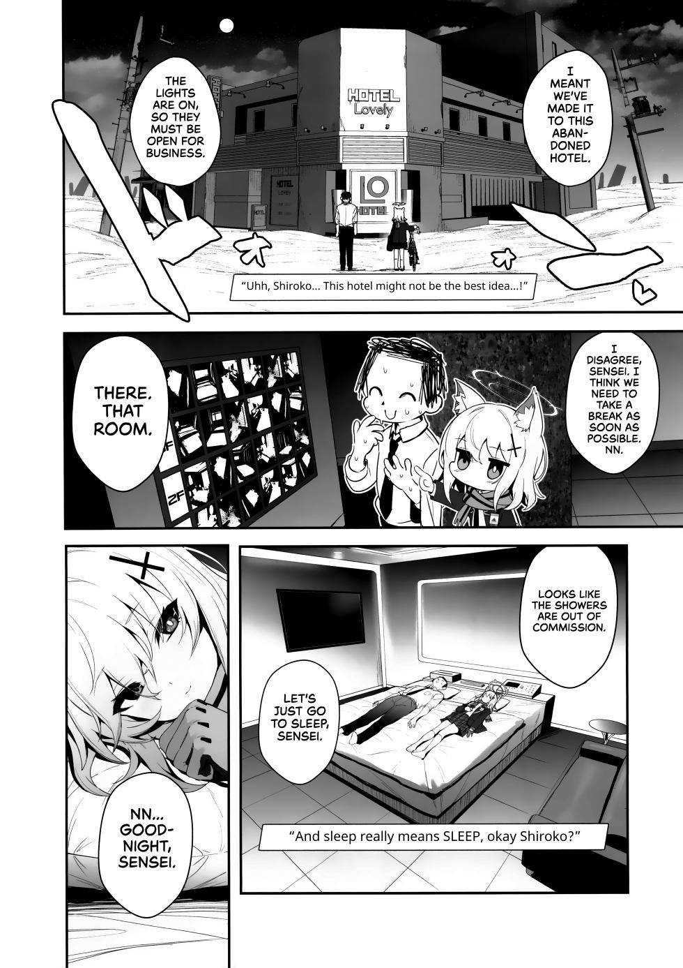 (C103) [Ulrich Laoshi (Ulrich)] ByuruAka～Seiyoku Tuyotuyo Shiroko to Rabuho Ecchi～ | Blyew Archive ~Being Taken To A Love Hotel By An EXTREMELY Horny Shiroko~ (Blue Archive) [English] [head empty] - Page 3
