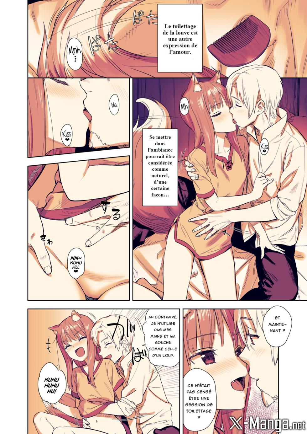 [Ajisaidenden (Kawakami Rokkaku, Takanashi Rei)] Wacchi to Shippori Kezukuroi Hon (Spice and Wolf) [French] [Northface] [Decensored] [Digital] - Page 5