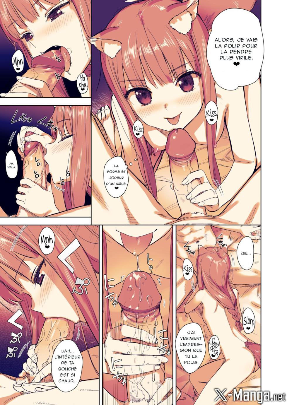 [Ajisaidenden (Kawakami Rokkaku, Takanashi Rei)] Wacchi to Shippori Kezukuroi Hon (Spice and Wolf) [French] [Northface] [Decensored] [Digital] - Page 10