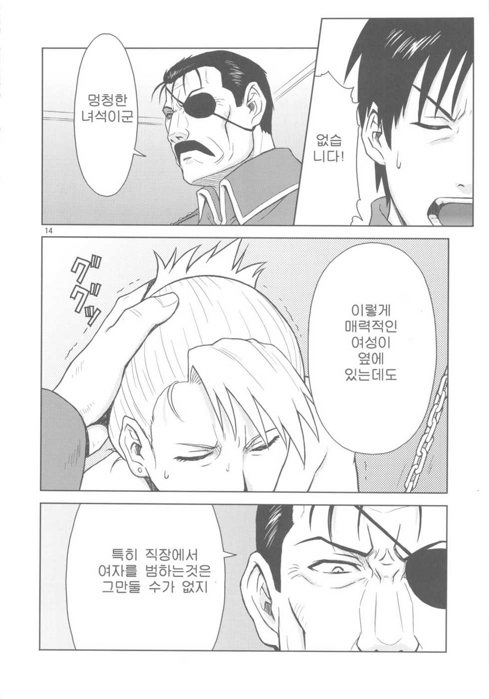 (C78) [AZASUKEWIND (Azasuke)] SLAVE SECRETARY (Full Metal Alchemist) [Korean] - Page 13