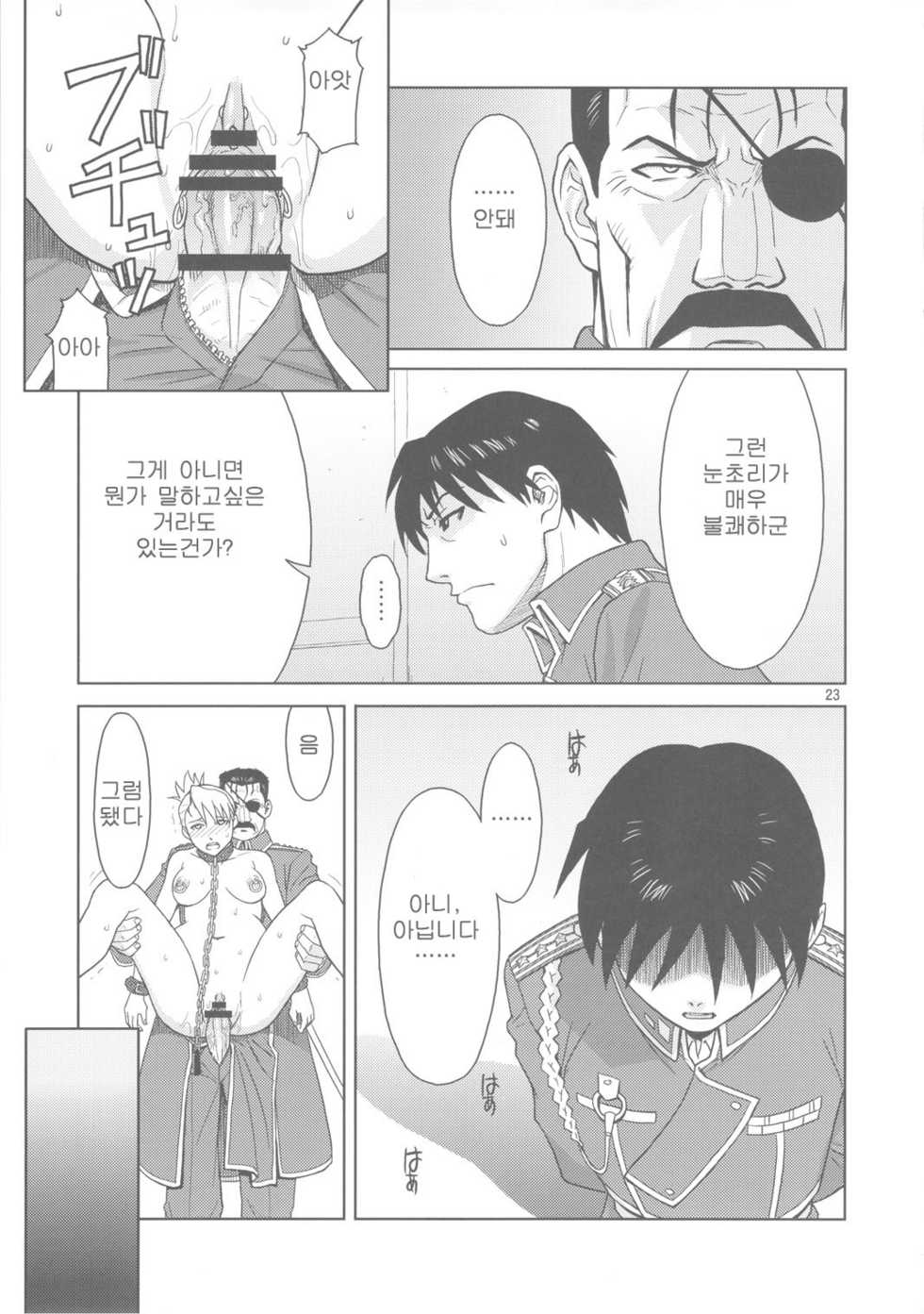 (C78) [AZASUKEWIND (Azasuke)] SLAVE SECRETARY (Full Metal Alchemist) [Korean] - Page 22