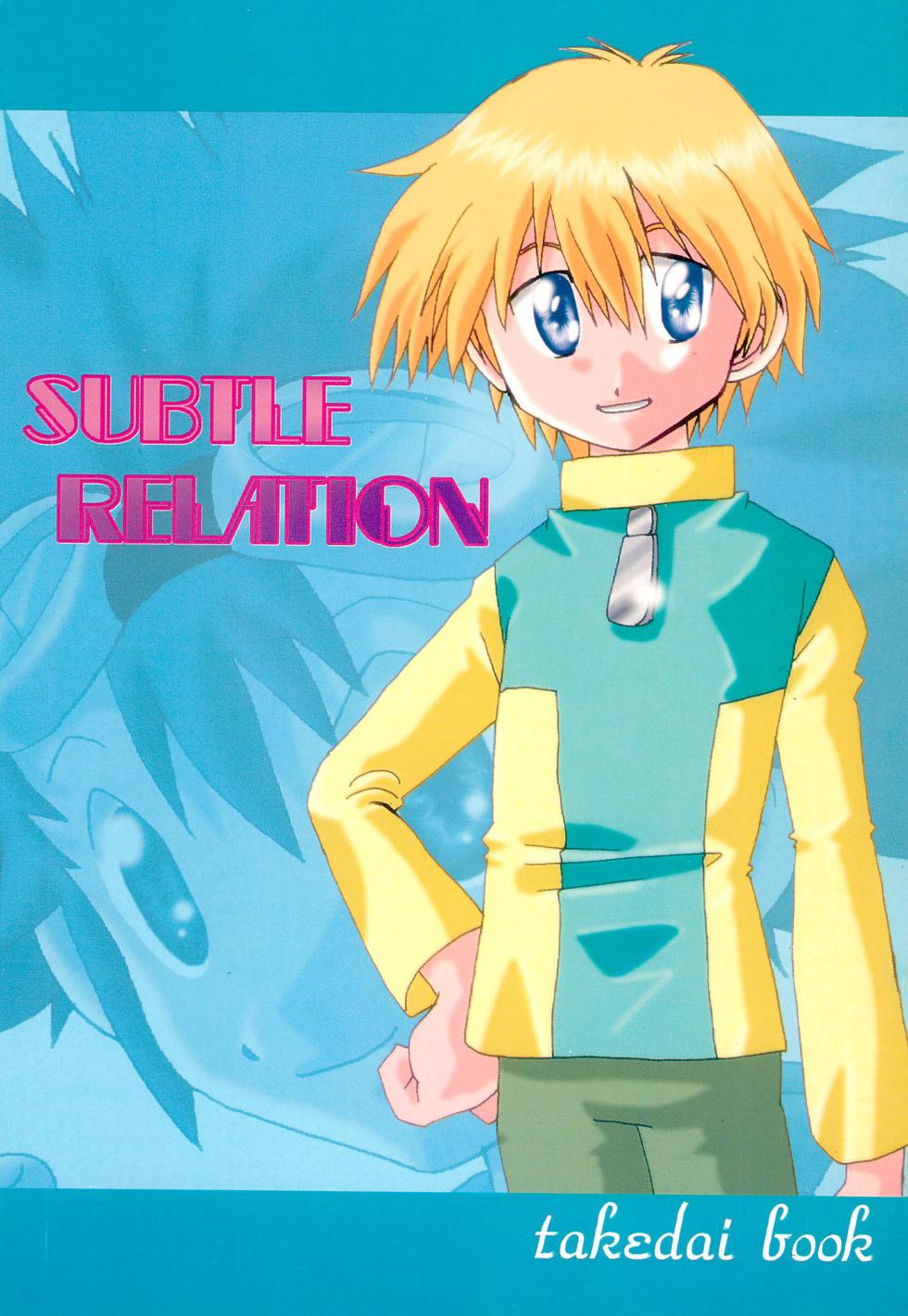 [Modimodiya (Akutsu Hideyuki)] SUBTLE RELATION (Digimon Adventure 02) - Page 1