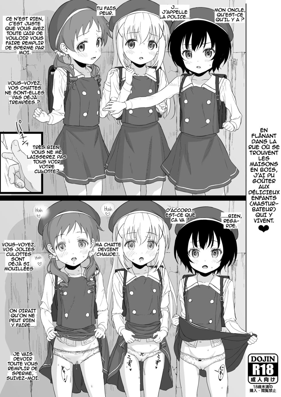 [2nd color (Typehatena)] Kigumi no Machi o Aruitetara Oishisou na Kodomo ga Ita node Gochisou ni Narimashita (Gochuumon wa Usagi desu ka?) [French] [Harmit] [Digital] - Page 1