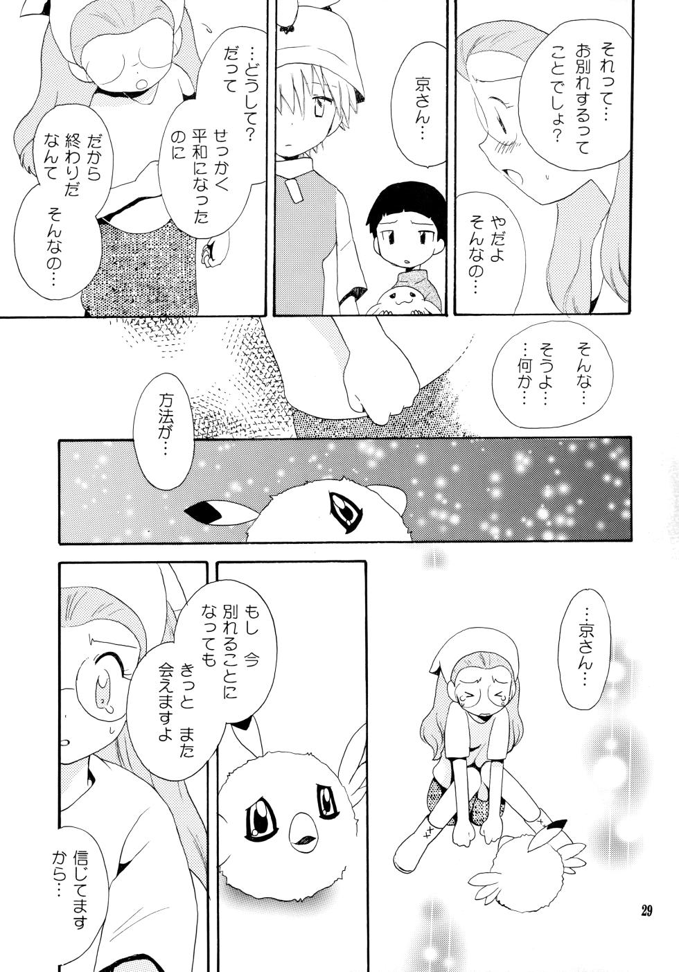 [Kuruguru DNA (Hilo Hoshiai)] Yorokobi mo Kanashimi mo Ikutoshitsuki (Digimon Adventure 02) - Page 28