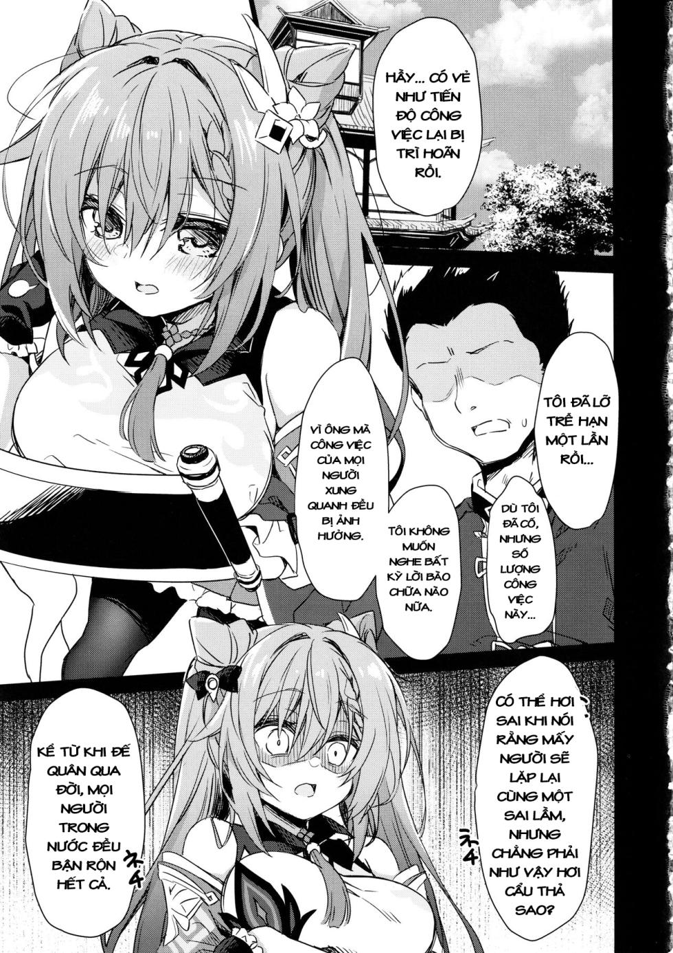 (C103) [Navy Blue (Kagura Nanaki)] Black na Keqing ni Saimin o (Genshin Impact) [Vietnamese Tiếng Việt] - Page 4