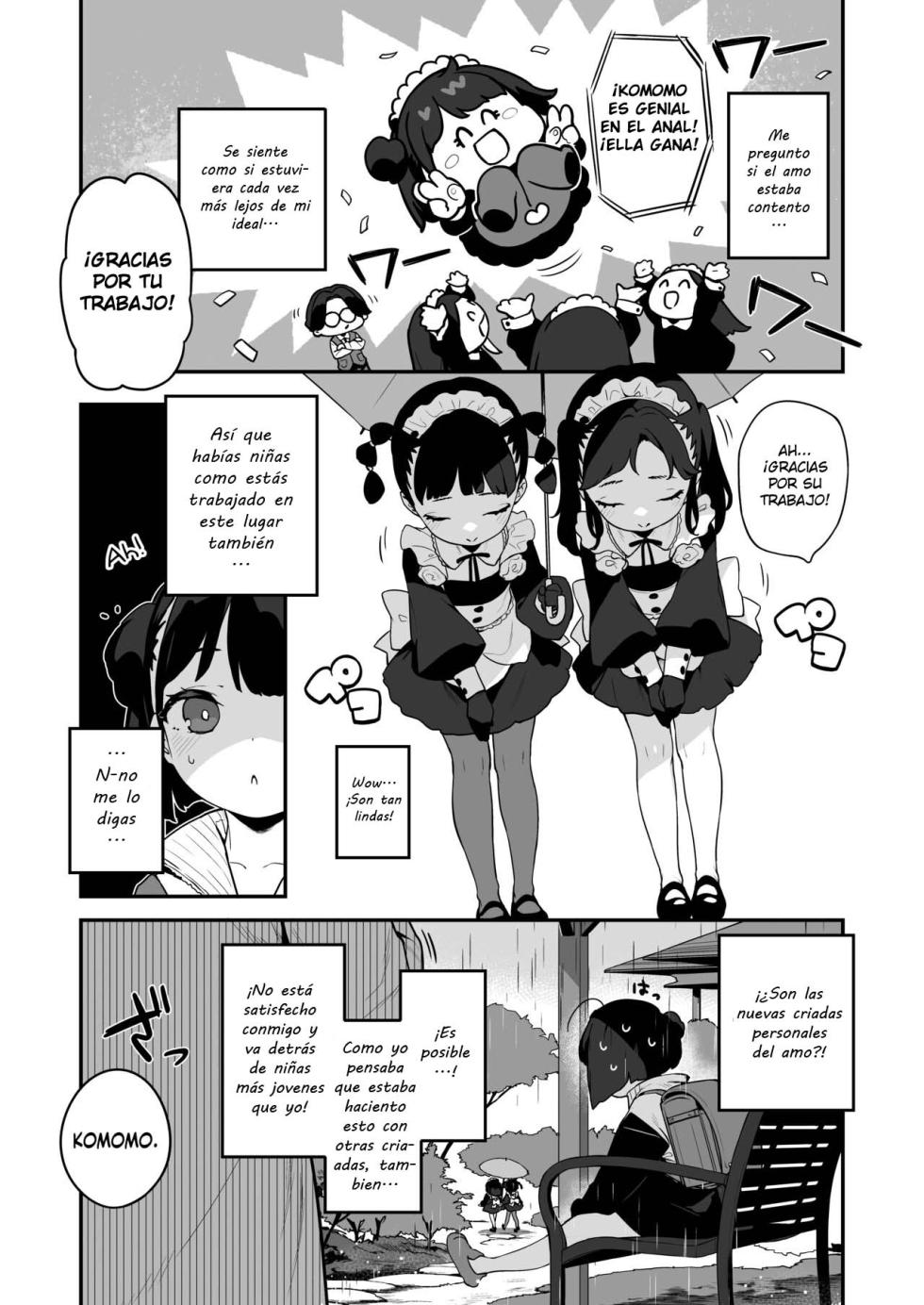 [Mothman (henreader)] Komomo wa Goshujinsama Senyo no Ryoana Nikubenki Loli Maid [Spanish] [KumaGirl Translation] - Page 28