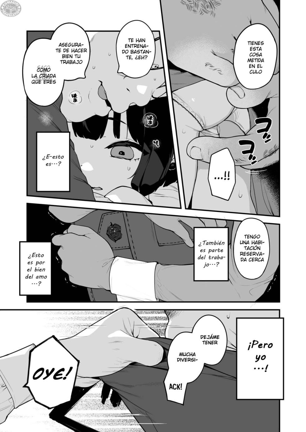 [Mothman (henreader)] Komomo wa Goshujinsama Senyo no Ryoana Nikubenki Loli Maid [Spanish] [KumaGirl Translation] - Page 35