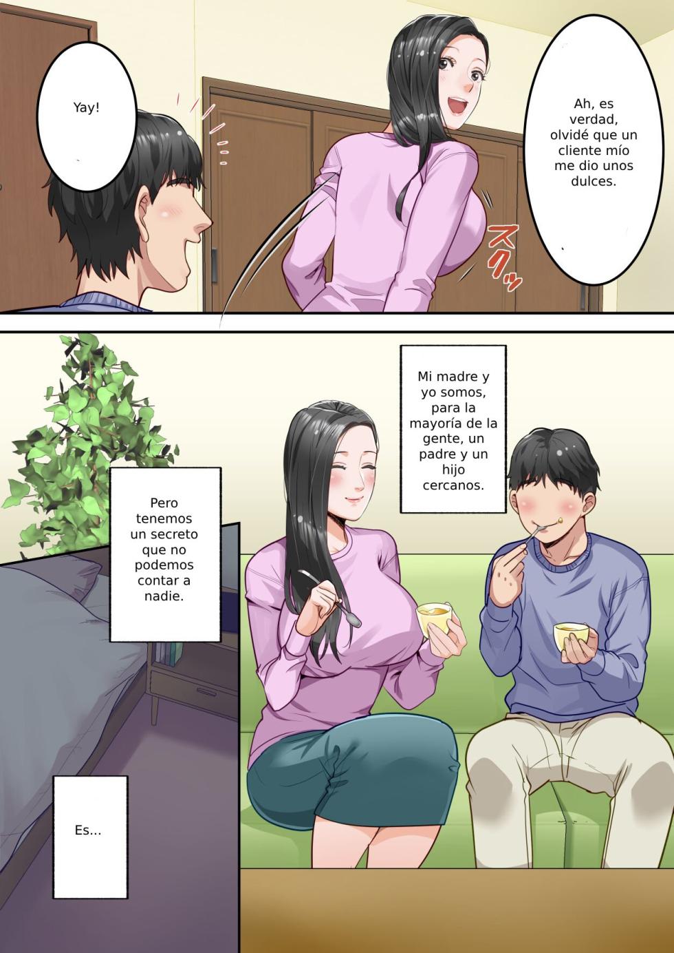 [Yuriko Club]  Boku no  Daisuki na Okaa-san  o  Tannin no Sensei ni Toraremashita [Spanish] - Page 3