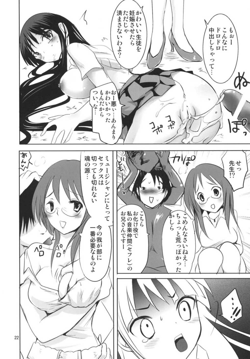 (C76) [Fumikan. (Natsume Fumika)] Green Mio-chan (K-ON!) - Page 22