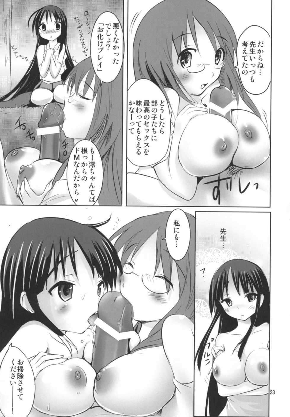 (C76) [Fumikan. (Natsume Fumika)] Green Mio-chan (K-ON!) - Page 23