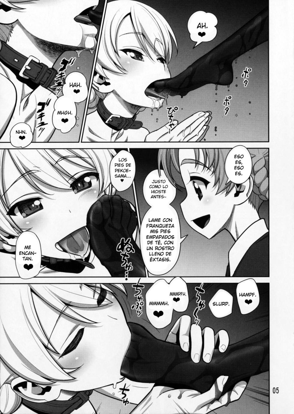 (COMIC1☆11) [Gerupin (Minazuki Juuzou)] Pekorin (Girls und Panzer) [Spanish] [Elmoedela8] - Page 4