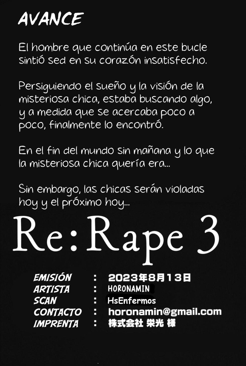 (C102) [horonaminZ (horonamin)] Re:Rape 3 [Spanish] [Hs enfermos] - Page 37