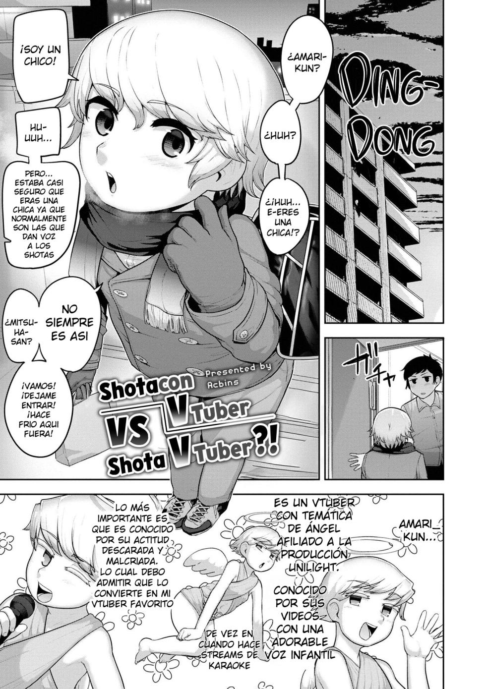 [Acbin's] Shotacon V no Ore Ga Shota V to Ichatsuku Waku | Shotacon VTuber VS Shota VTuber?! (Otokonoko HEAVEN Vol. 61) [Spanish] [Olimpo no Fansub] [Digital] - Page 1