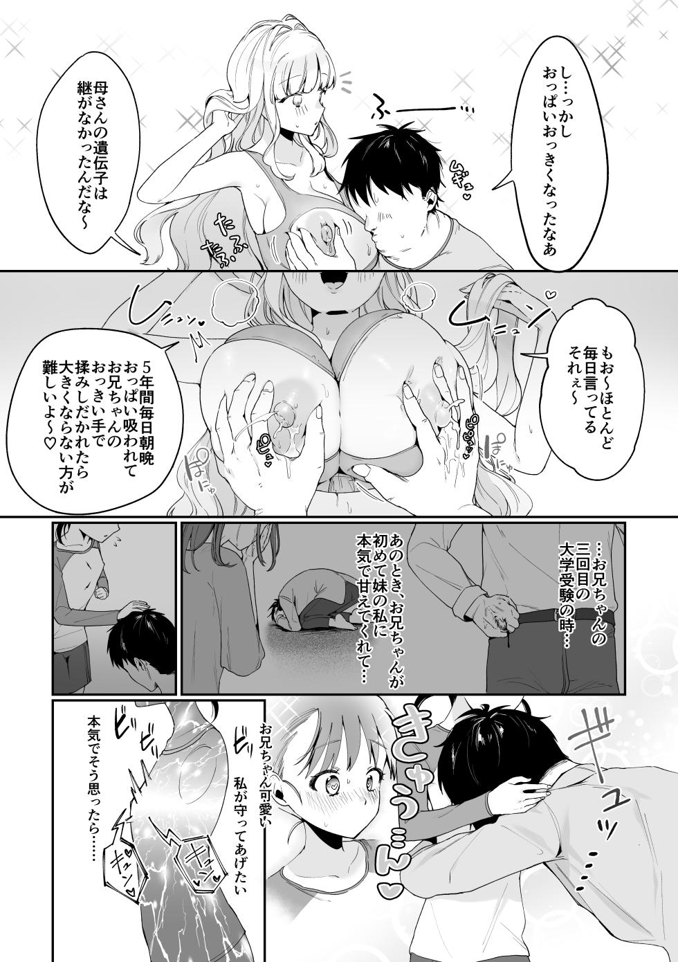 [Ushiro no shimu (Asaomi Shimura)]  Imouto Oppai de  Sukusuku Seikatsu [Digital] - Page 12