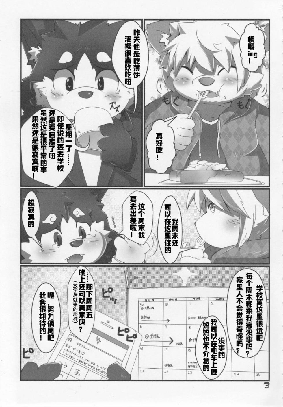 (Kemoket 3) [MONOTRUST (Tsurugi)] Mao to Ayumu. | 满樱与步梦 [Chinese] - Page 4