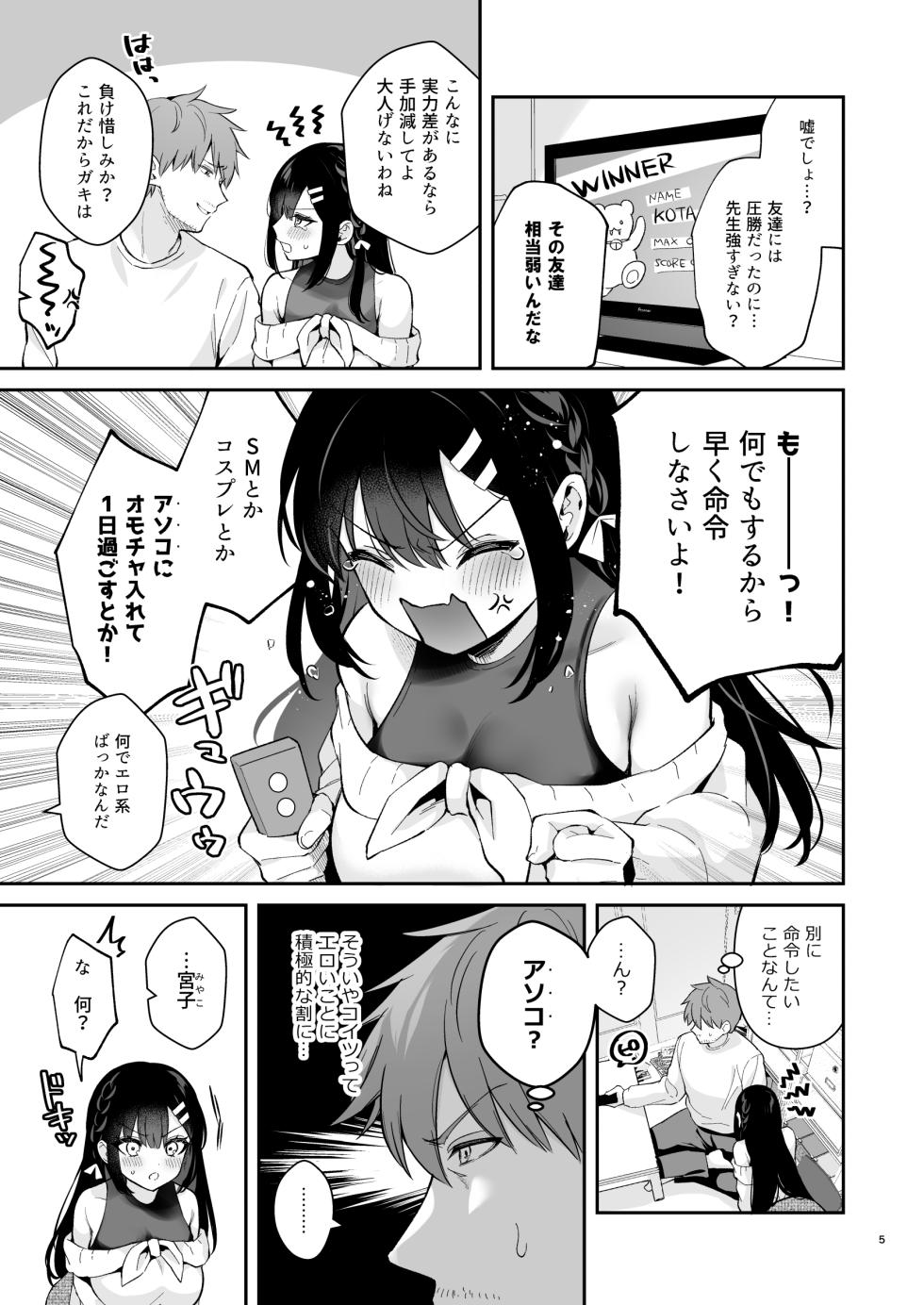[Calm White (Mashiro Shirako)] Hajirai Batsu Game [Digital] - Page 4
