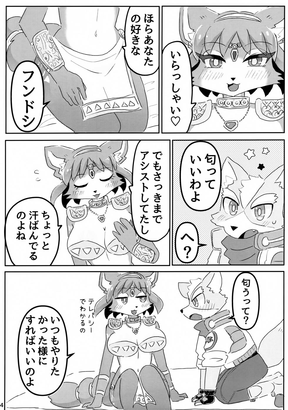 (Kemoket 14) [Kuri Gohan (Yocchi)] Otsukare Fundoshi (Star Fox) - Page 3