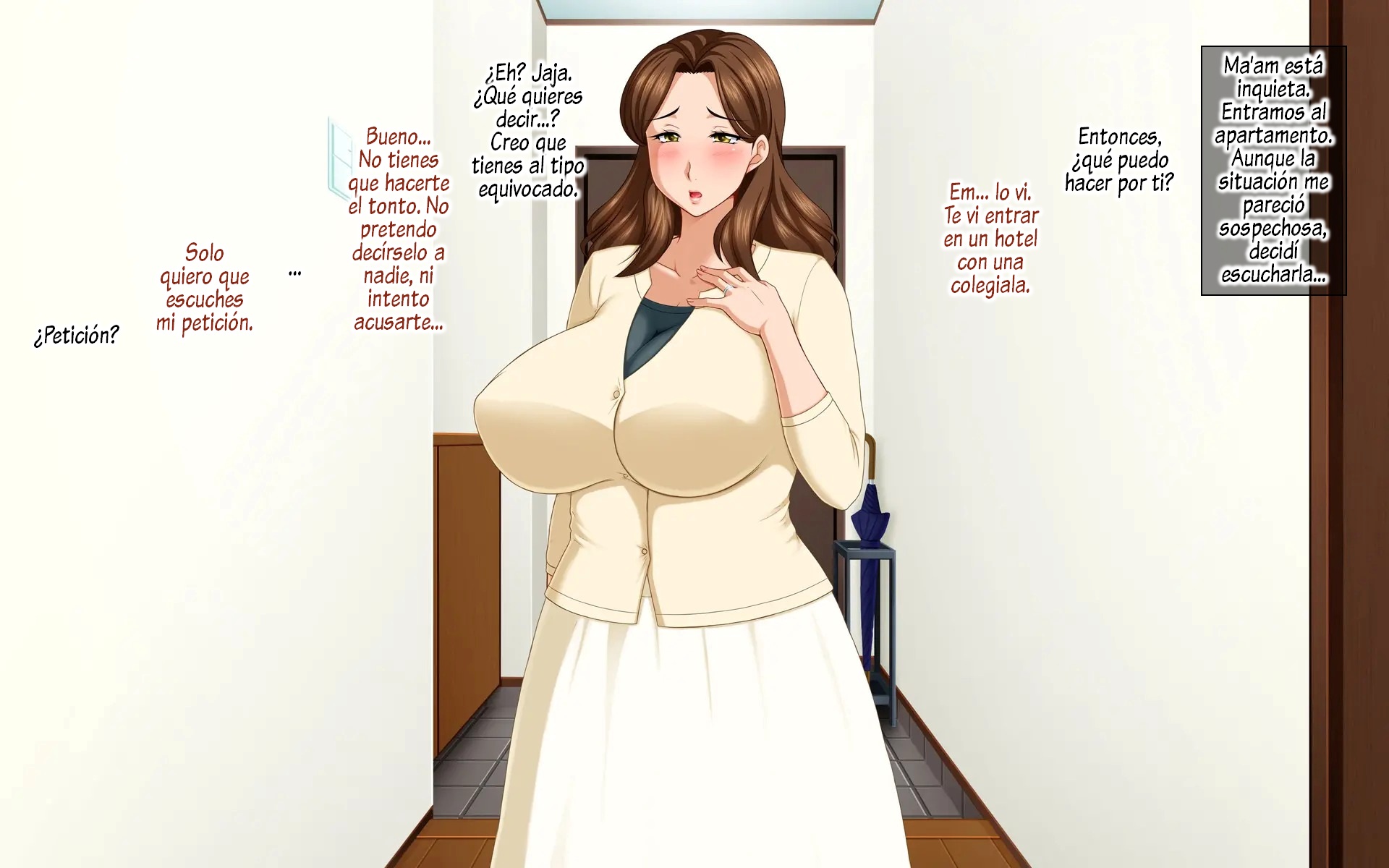 [FakeReal (Tomite)] Hitozuma Kousai ~Yokkyuu Fuman na Futari no Hitozuma~ [Spanish] - Page 9