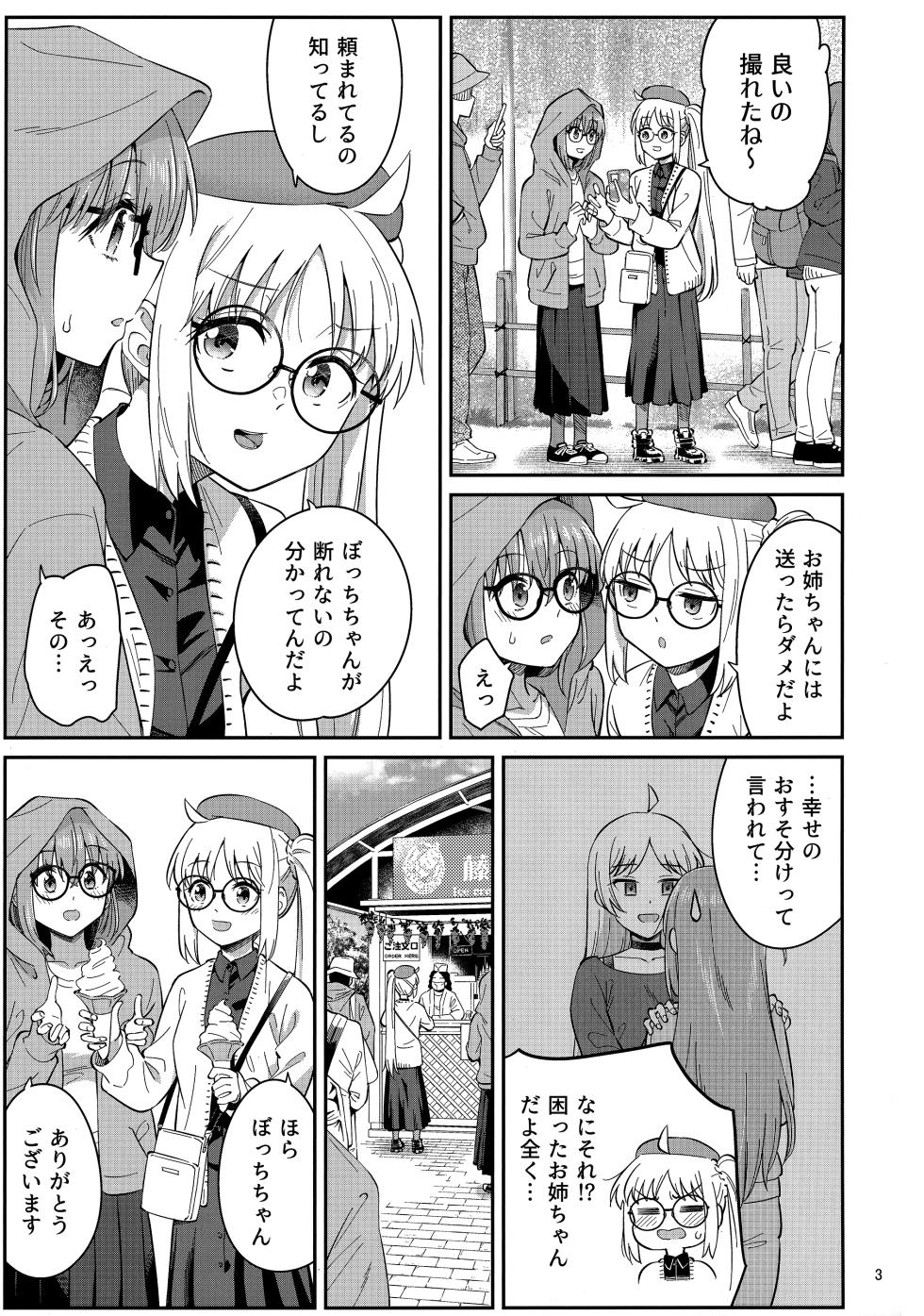 (C103) [Surface Tension (Orikuchi Hirata)] Netsu o Mazete Shin o Tokashite (Bocchi the Rock!) - Page 2