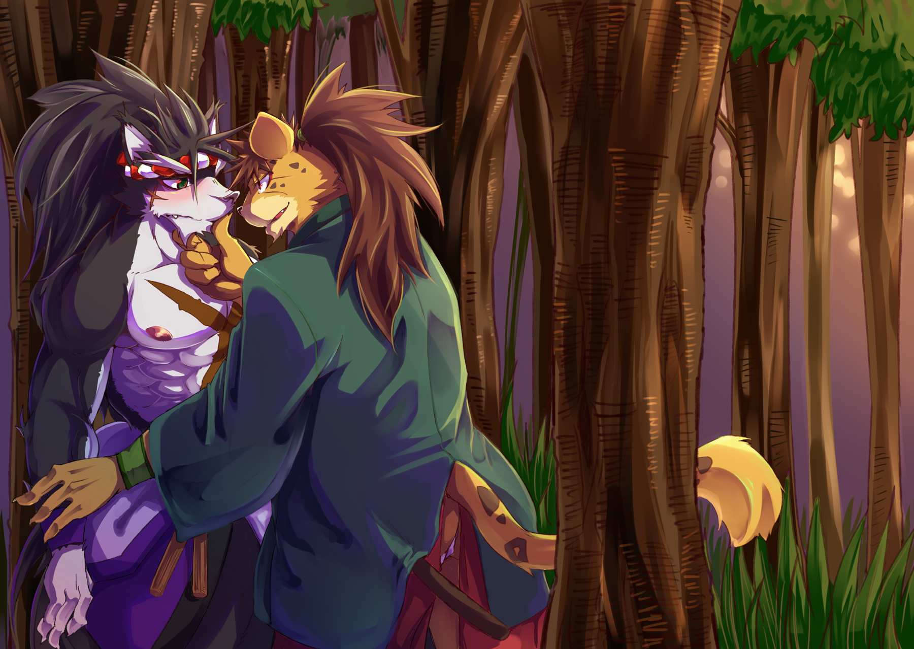 [Natsuiro Laika (Ginnosuke)] Matsuri Taiko ni Ai o Komete (Sengoku Puzzle!! Animal Daigassen) [Digital] - Page 28