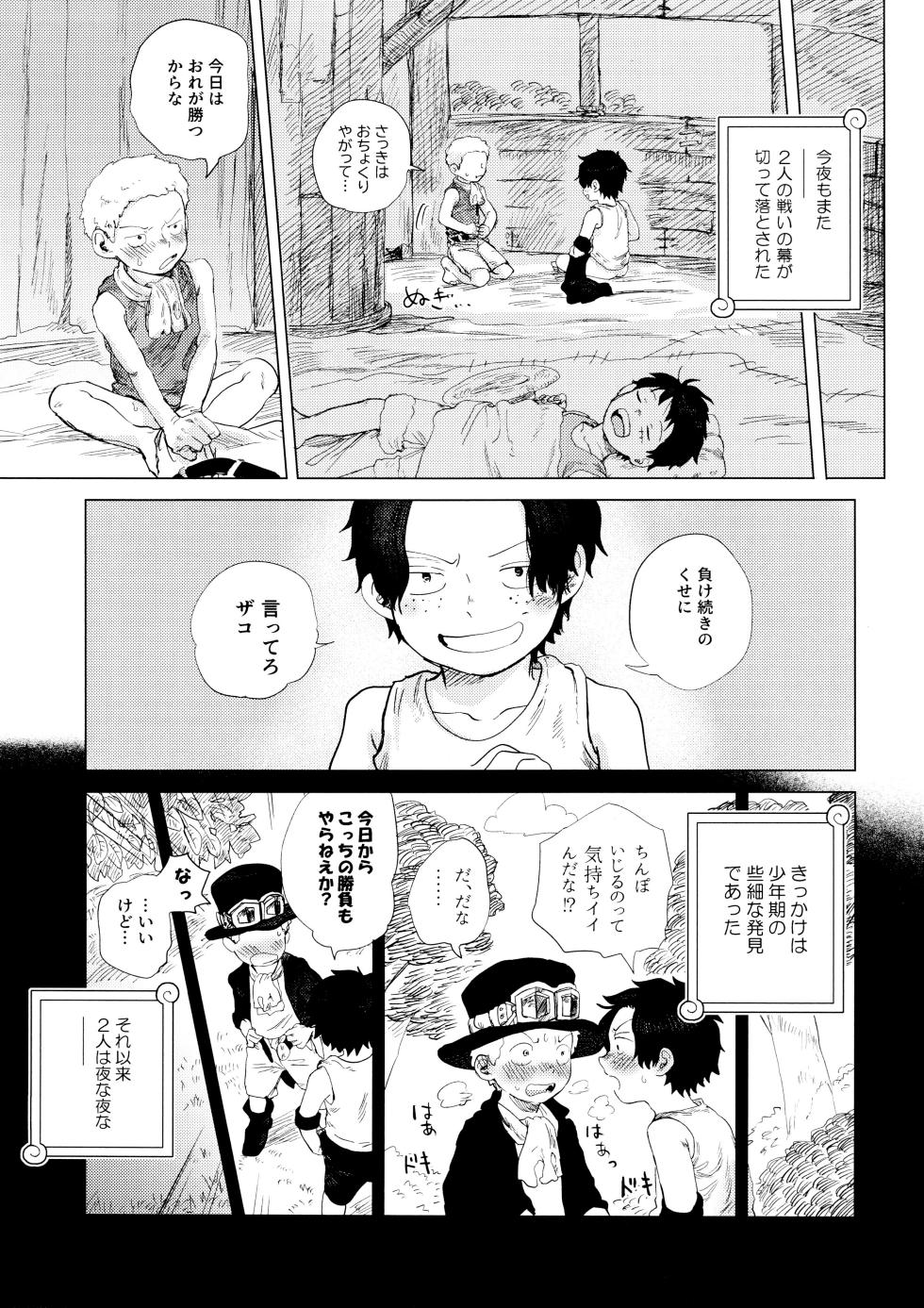 [Hamachi Rinkai Koen (Taihe-yo)] Ore to Shoubu Shiyou Ze? (ONE PIECE) - Page 9