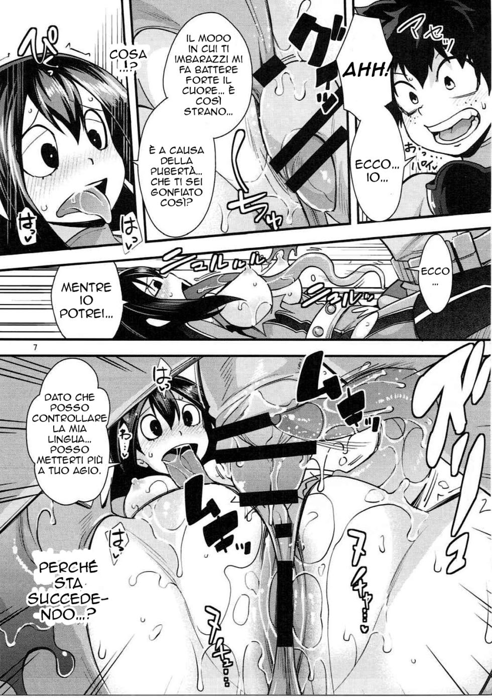 (C91) [UNIQUE (Rakujin)] Tsuyu-chan to... Shite | Do Tsuyu-chan (Boku no Hero Academia) [Italian] - Page 6