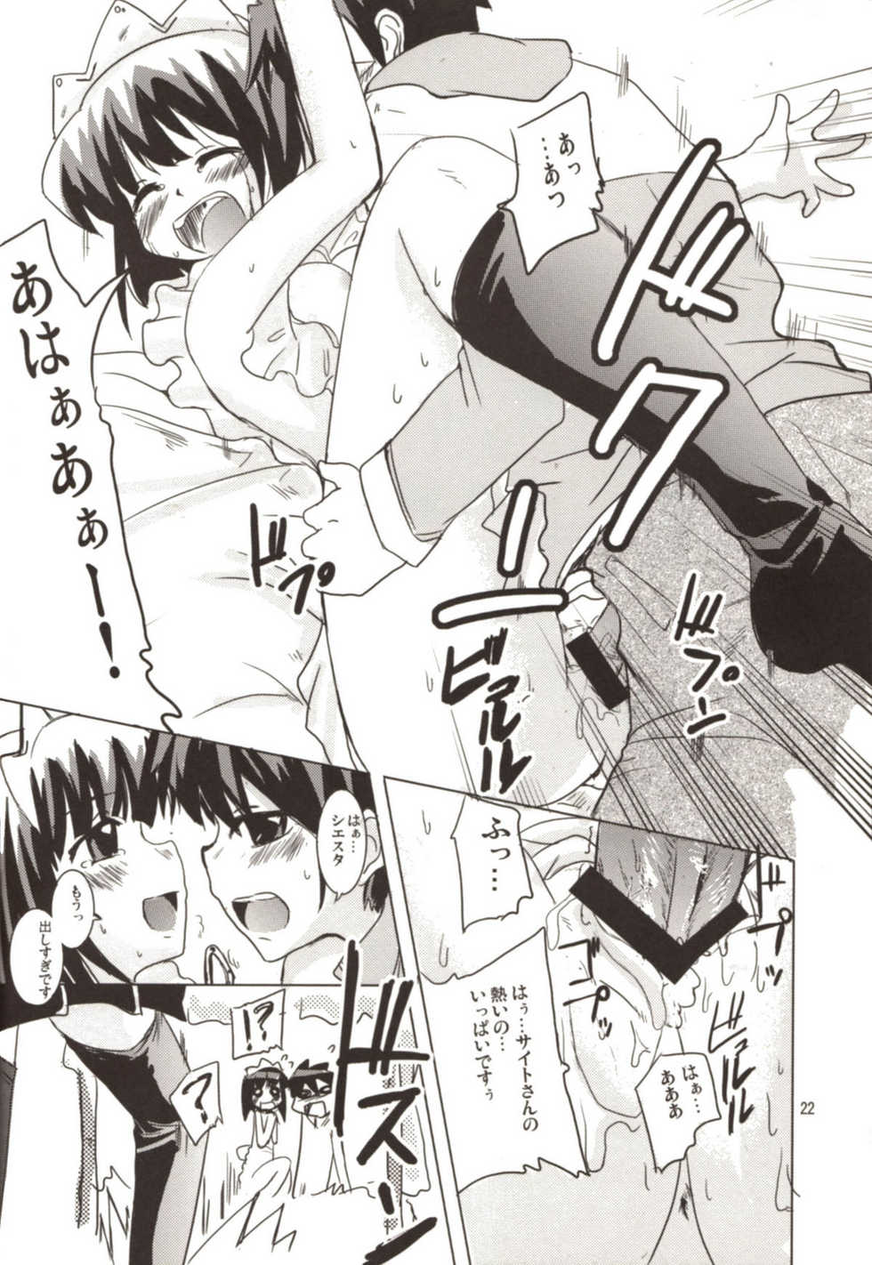 (C72) [SOUND STICKER (Yoshida Masahiko)] Momoiro Megane Calamity (Zero no Tsukaima) - Page 22