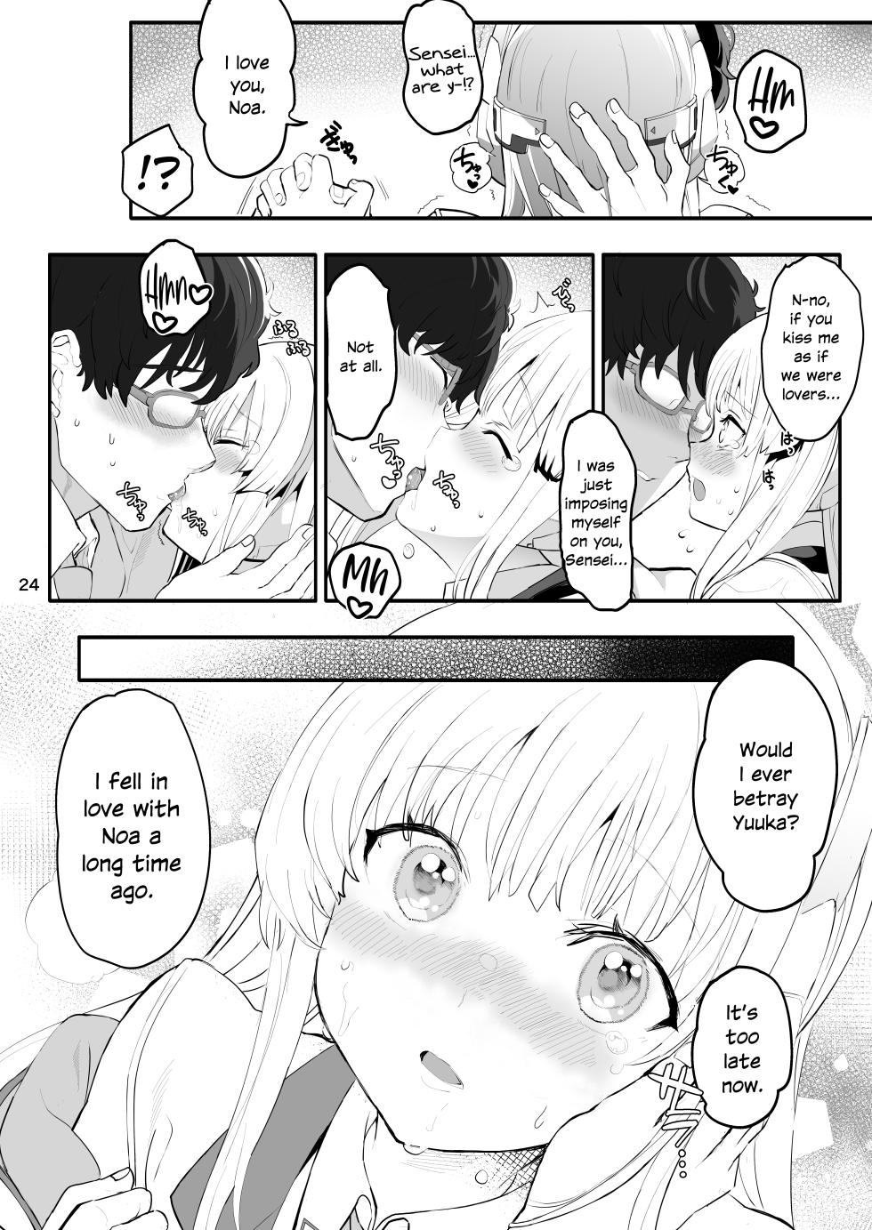 [Union Bust (Kazutaro)] Seminar Shoki no Omote ni Dasenai Kousai Kiroku | The undisclosed dating records of Seminar's secretary (Blue Archive) [English] [SDTLs] [Digital] - Page 25