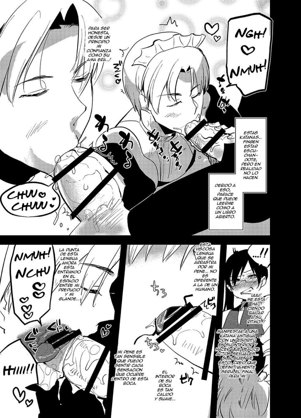 (C89) [Aimaitei (Aimaitei Umami)] Futanari Onna Saniwa x Katana no Ero Hon 2 (Touken Ranbu) [Spanish] [Elmoedela8] - Page 8