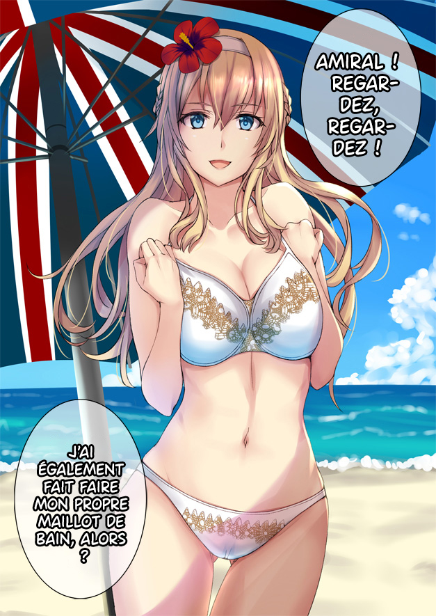 [Koolknights] Warspite-sama to Beach! (Kantai Collection -KanColle-) [French] [CladeskoScantrad] - Page 1