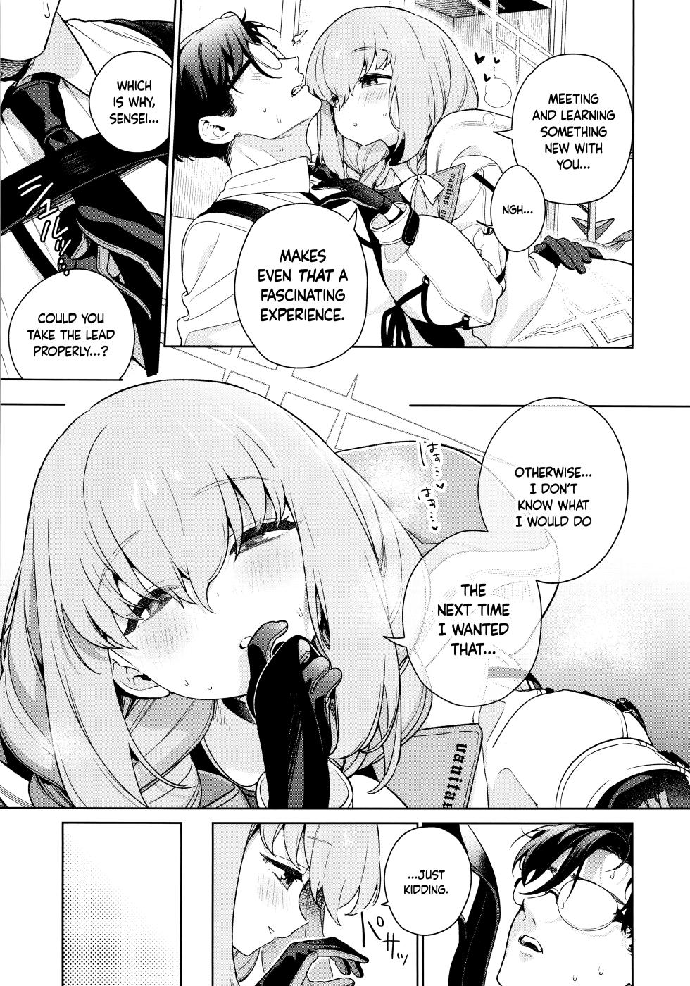 (C103) [Ozitan Yasan (Mameojitan)] Oshiete, Sensei | Teach Me, Sensei (Blue Archive) [English] [Douzo Lad Translations] - Page 18