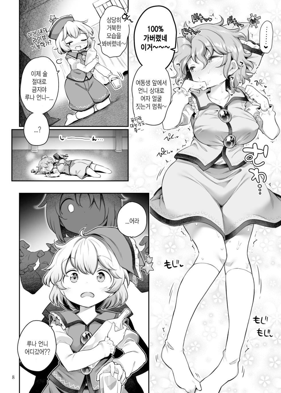 [Unmei no Ikasumi (Harusame)] PrismLiquor Abuse | 프리즘리쿼 어뷰즈 (Touhou Project) [Korean] [Hikari no Kaze] [Digital] - Page 7