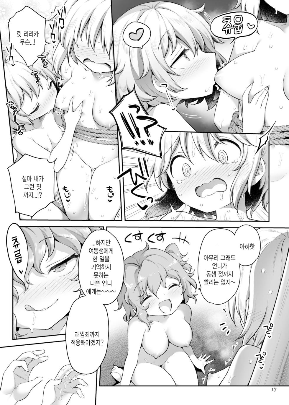 [Unmei no Ikasumi (Harusame)] PrismLiquor Abuse | 프리즘리쿼 어뷰즈 (Touhou Project) [Korean] [Hikari no Kaze] [Digital] - Page 16