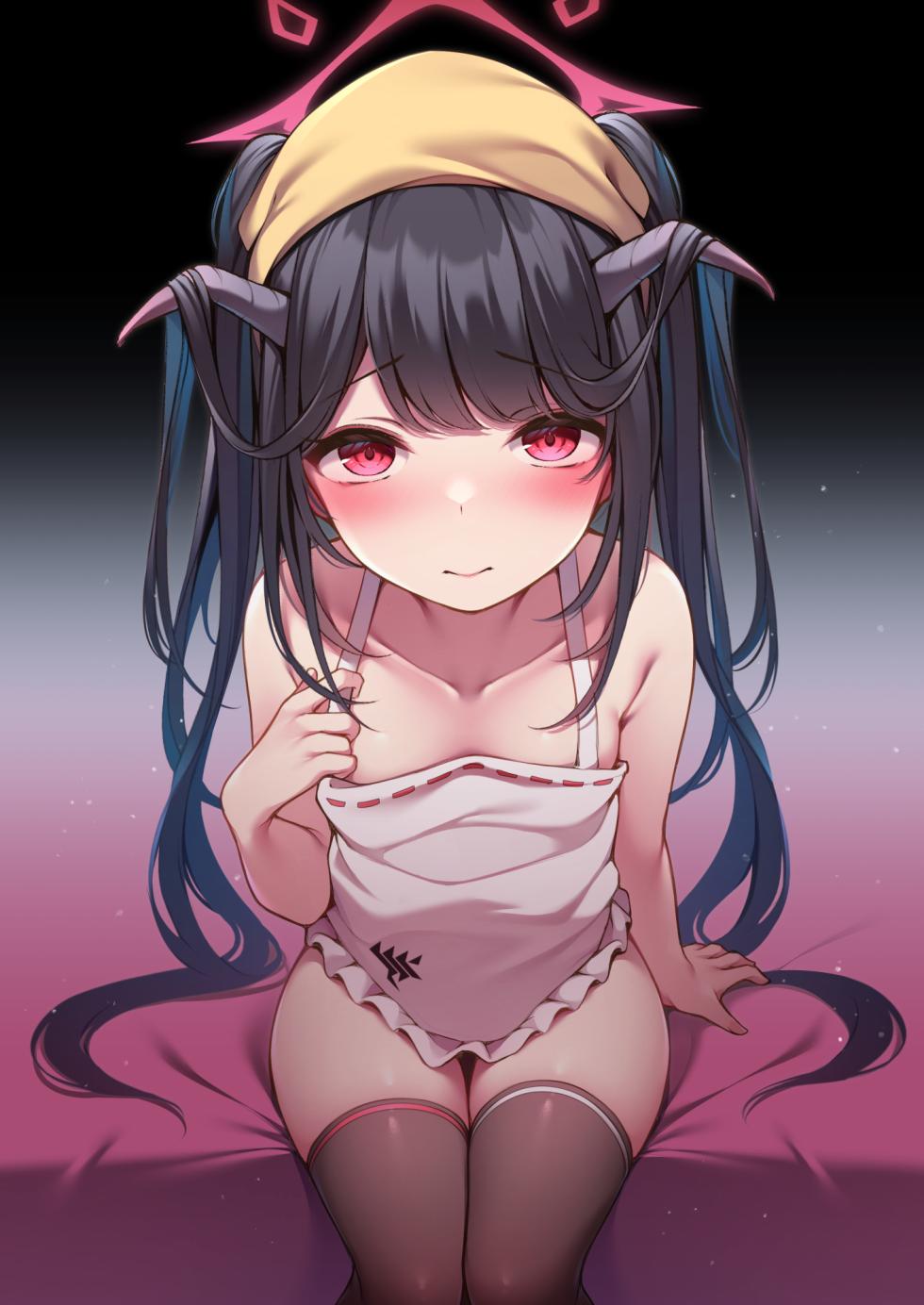 [Hachibusaki (Toyosaki)] Akuma no Seihoushi | 悪魔的性奉仕 (Blue Archive) [Chinese] [Digital] - Page 2