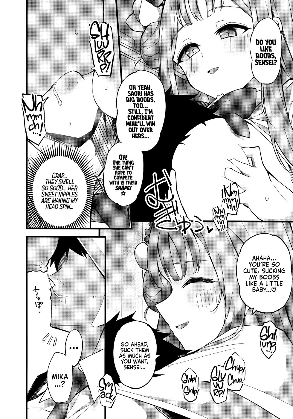 (C101) [Miracleburn (Himiya Zyo-zu)] Jihi o Kureta Anata to | Right Here With You, Who Forgave Me (Blue Archive) [English] [head empty] - Page 9