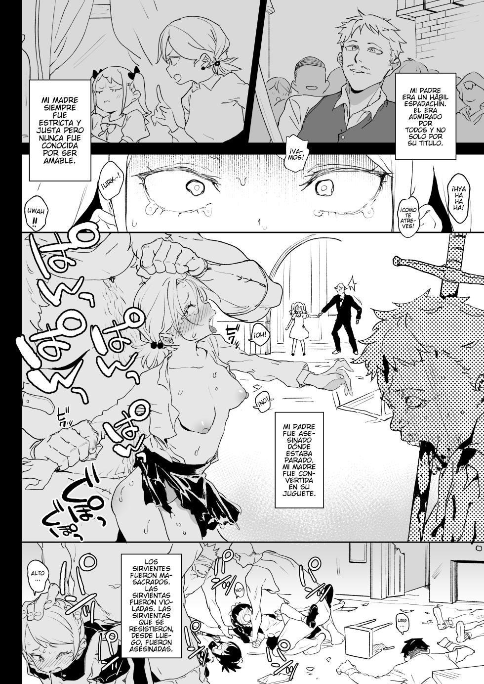 [Meshikutteneru. (Atage)] Chinpo Kurui Fukushuusha no Matsuro [Spanish] [elmodela8] [Digital] - Page 4