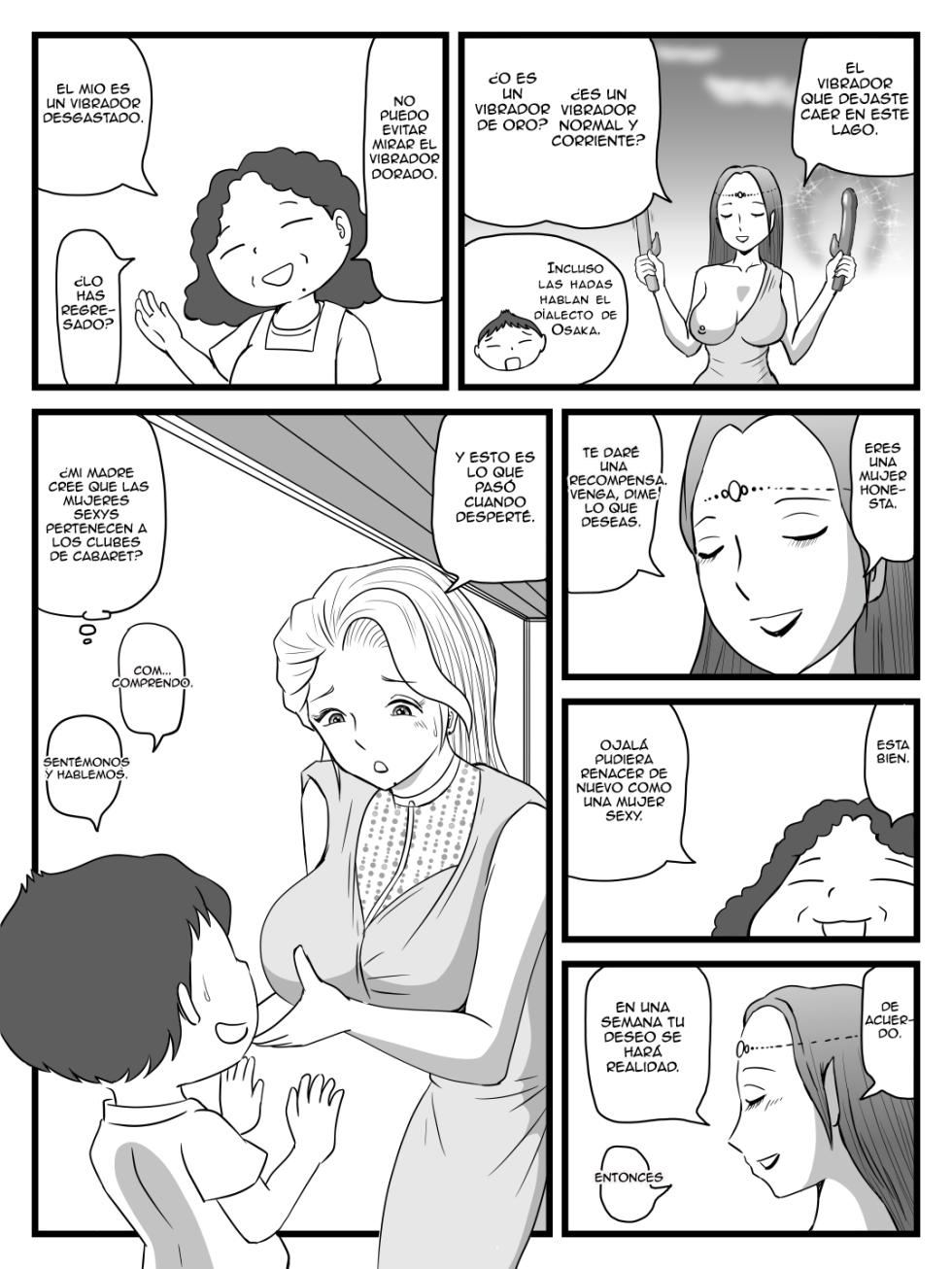[Momoziri Hustle Dou] Kirei ni Natta Kaa-chan no Ana ni Dashimakuri | Me Estoy Corriendo en los Agujeros de mi Ahora Hermosa Madre  [Spanish] [Azul03] - Page 8
