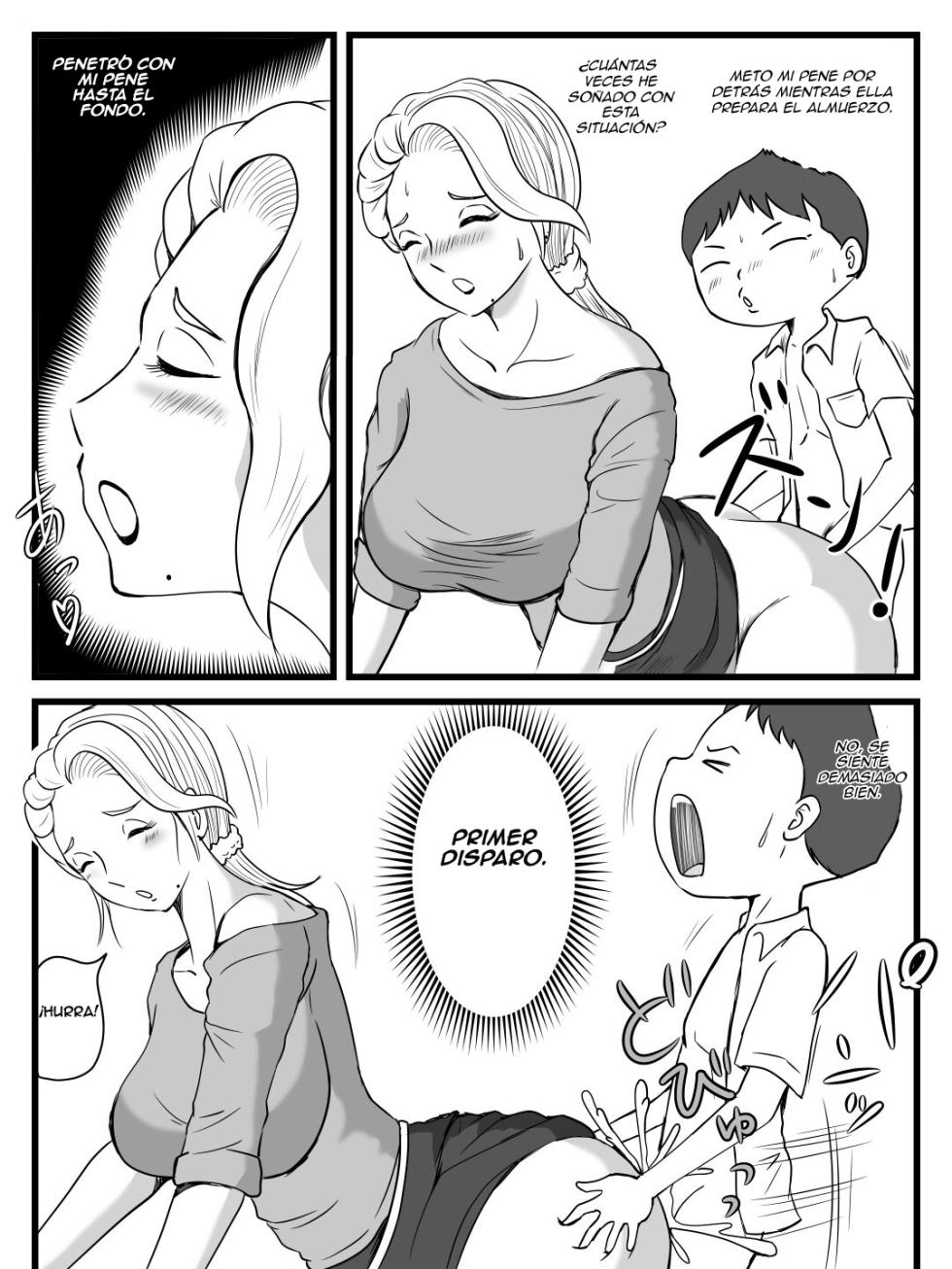 [Momoziri Hustle Dou] Kirei ni Natta Kaa-chan no Ana ni Dashimakuri | Me Estoy Corriendo en los Agujeros de mi Ahora Hermosa Madre  [Spanish] [Azul03] - Page 22