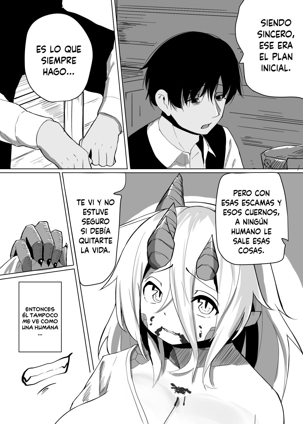 [Saikutsu Kichi (Kagarimachi Konatsu)] Konna Sugata no Watashi demo Suki ni Natte kureru...? Hakugai Ryuujo to Genkai Koroshi-ya no Junai Kairaku Ochi [Spanish] [Lanerte] - Page 10