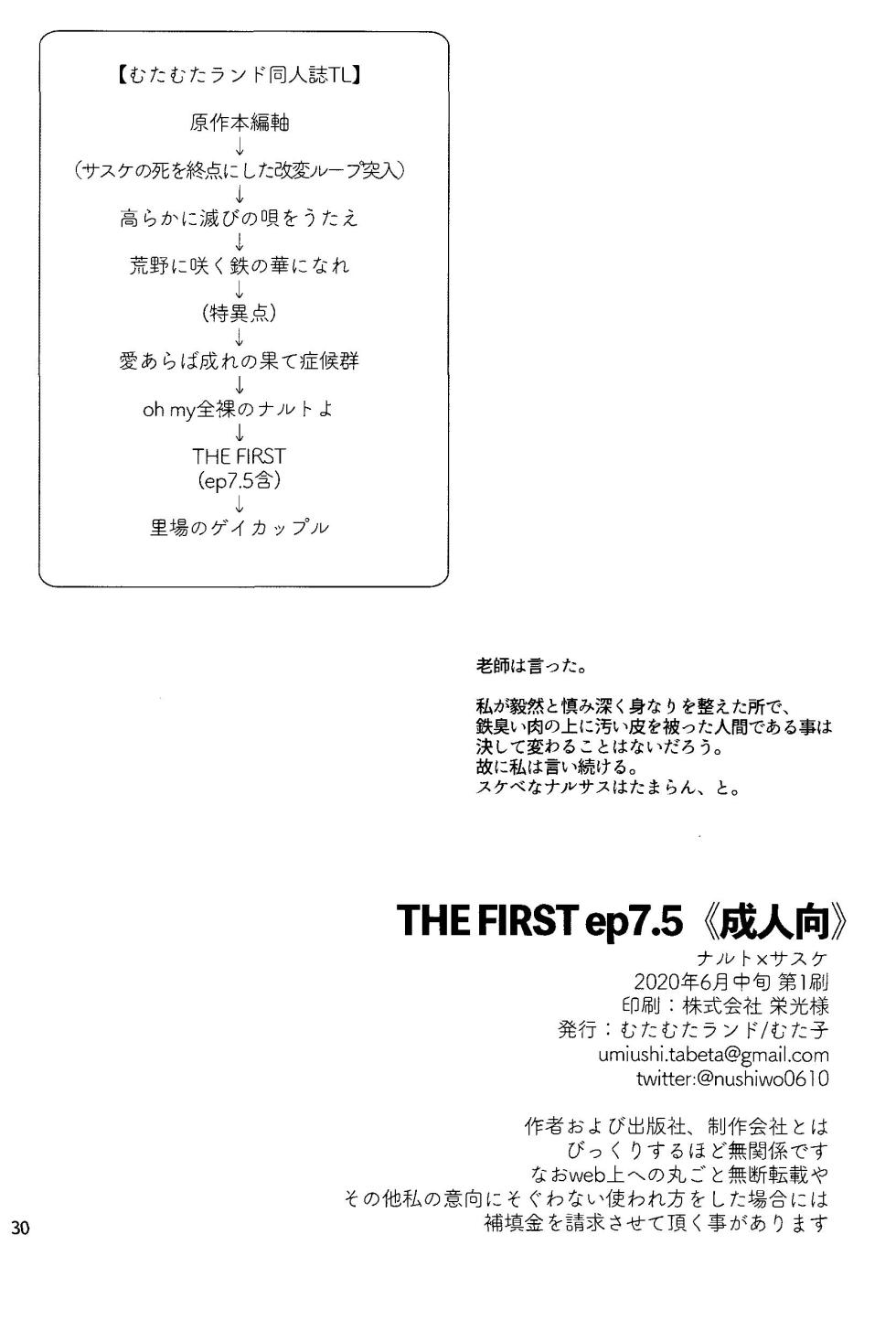 [Mutamuta Land (Mutako)] THE FIRST ep 7.5 (Naruto) - Page 32