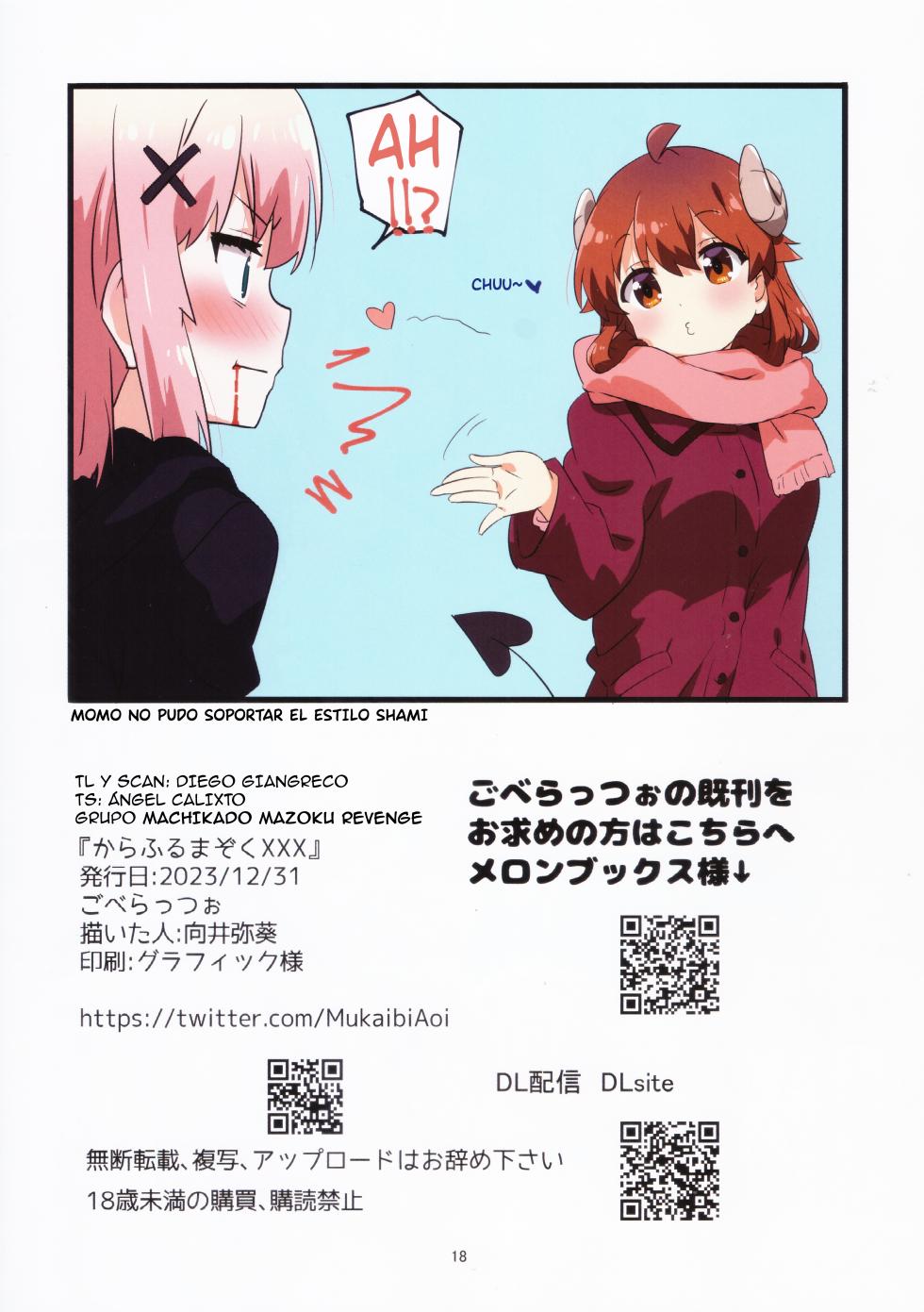 (C103) [Goberazzo (Mukaibi Aoi)] Colorful Mazoku XXX | Mazoku a color XXX (Machikado Mazoku) [Spanish] [Diego Giangreco] - Page 14