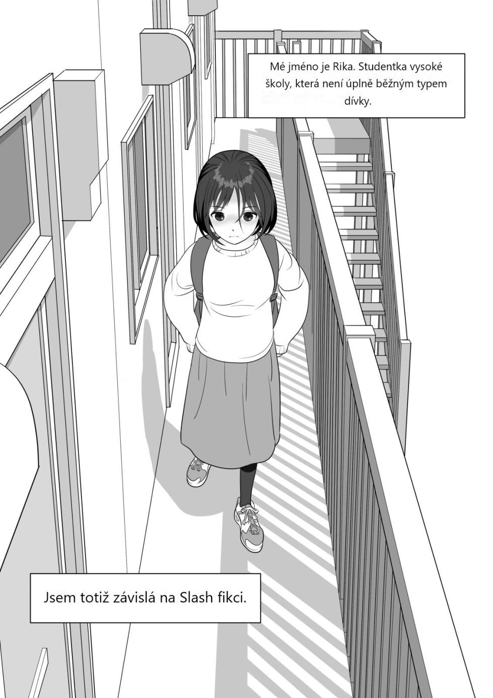 [Herikutsu Ryuutsuu Center] Chinpo Lady Fujoshi ni Chinpo ga Haemashita | CHINPO LADY An Otaku Girl Grows a Dick [Czech] [«FAku»] [Digital] - Page 3